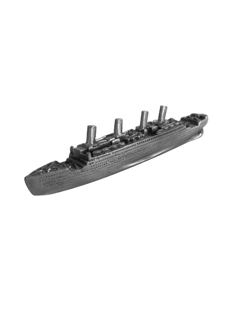 RMS Titanic 1912 Pewter Paperweight Miniature Replica Ship Scale Model 5 x 1 in